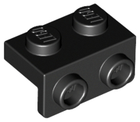 Bracket 1 x 2 - 1 x 2 (Black): 6016172, 99781 00150 фото