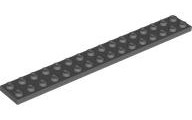 Plate 2 x 16 (Dark Bluish Gray): 4210796, 4282 00452 фото