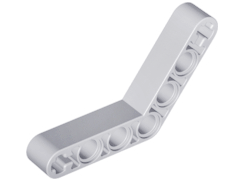 Liftarm 1 x 7 Thick, Bent (4 - 4) (Light Bluish Gray): 4211668, 6278129, 32348 00528 фото