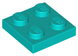Plate 2 x 2 (Dark Turquoise): 6249390, 4121502,4170141, 3022 00254 фото