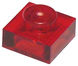 Plate 1 &times; 1 (Transparent Red): 6513963, 28554 00354 фото