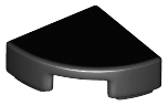 Tile 1 x 1 Round Quarter (Black): 6172383, 25269 00055 фото