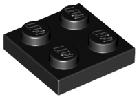 Plate 2 x 2 (Black): 302226, 3022 00157 фото