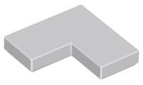 Tile Corner 2&times;2 (Light Bluish Gray): 6065824, 14719 00290 фото