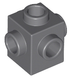 Brick 1 x 1 with Studs on 4 Sides (Dark Bluish Gray): 4210700, 4733 00440 фото