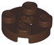 Plate 2 x 2 Round with Axle Hole (Dark Brown): 4623298, 4032 00667 фото