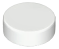Tile, Round 1 x 1 (White): 6284572, 35381 00360 фото