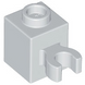 Brick, Modified 1 x 1 with Clip Vertical (open O clip) - Hollow Stud (Light Bluish Gray): 4533772, 6345426, 60475b 4569385, 6360035 фото