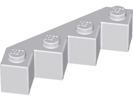 Brick, Modified Facet 4 x 4 (Light Bluish Gray): 6039346, 14413 6039346 фото