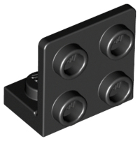 Bracket 1 x 2 - 2 x 2 Inverted (Black): 6000650, 99207 00114 фото