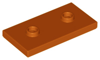 Plate 2 x 4 with Centre Studs (Double Jumper) (Dark Orange): 6288614, 65509 00672 фото