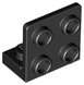 Bracket 1 x 2 - 2 x 2 Inverted (Black): 6000650, 99207 00114 фото