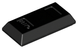 Minifig, Utensil Gold Ingot (Bar) (Black): 6156991, 99563 00115 фото