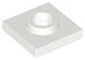Tile, Modified 2 x 2 with Large Hole (White): 6238334, 6536567, 27448 00591 фото