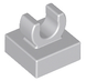 Tile, Modified 1 x 1 with Clip - Rounded Edges (Light Bluish Gray): 6308012, 15712 00291 фото