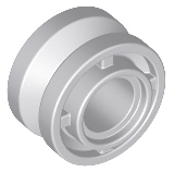 Wheel 11mm D. x 8mm with Center Groove (Light Bluish Gray): 4211758, 42610 00545 фото