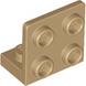 Bracket 1 x 2 - 2 x 2 Inverted (Dark Tan): 6330148, 99207 00678 фото