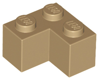 Brick 2 x 2 Corner (Dark Tan): 4497065, 6310830, 2357 00680 фото