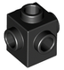Brick 1 x 1 with Studs on 4 Sides (Black): 473326, 4733 00598 фото
