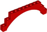 Brick 1 x 12 x 3 Raised Arch with 5 Cross Supports (Bright Red): 6394236, 6572112, 18838 00550 фото