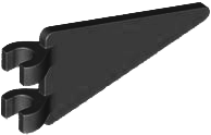 Flag 3 1/2 x 2 Triangle (Black): 6560242, 5555 00602 фото