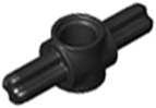 Technic, Axle and Pin Connector Hub with 2 Axles (Осі) (Black): 6396457, 27940 00378 фото