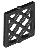 Window 1 x 2 x 2 Pane Lattice Diamond (Black): 6234994, 6477141, 38320 00606 фото