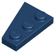Plate 3 x 2 Wedge Right (Earth Blue): 6143413, 6251382, 43722 00432 фото