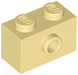 Brick 1 x 2 with Stud on Side (Tan): 6478176, 86876 00333 фото