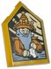 Tile 2 x 3 Pentagonal with Portrait of Basil Fronsac Pattern (Pearl Gold): 6478297, 22385pb327 6478297 фото